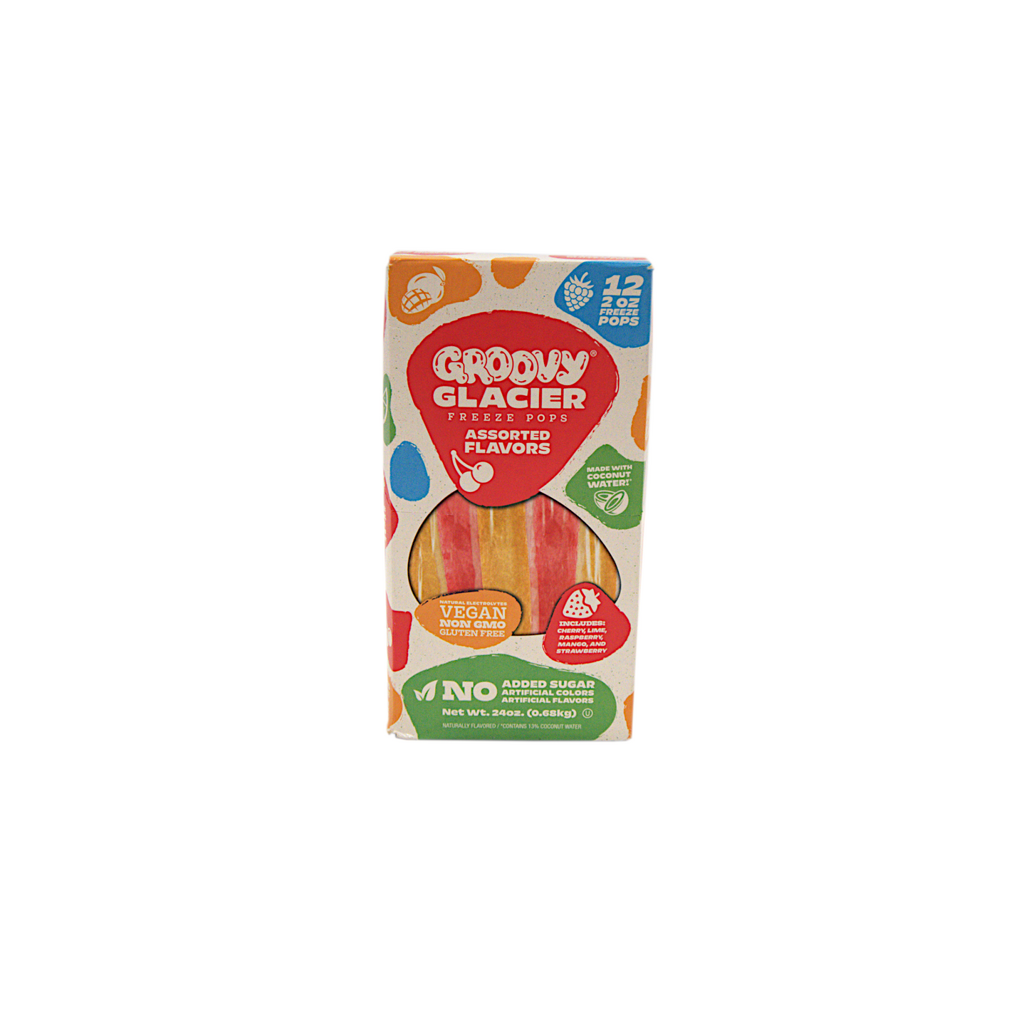 Groovy Glaciers freeze pops (12 count)