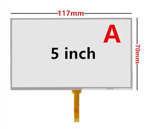 4.3/5 Inch Universal Resistance Digitizer Touch Screen Panel Glass For GPS Navigation MP3 Replacement Parts