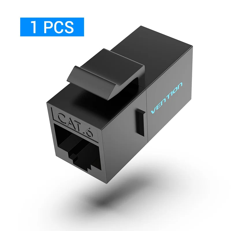 Vention RJ45 Connector Cat6 Cat5e Ethernet Cable Extender Adapter Female to Female Extension for Ethernet Cable RJ45 Coupler