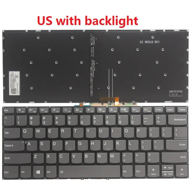 NEW Russian/US/UK/Spanish/Latin laptop keyboard for LENOVO Yoga 520-14 YOGA 520-14IKB Yoga 720-15 Yoga 720-15IKB 720-15ISK