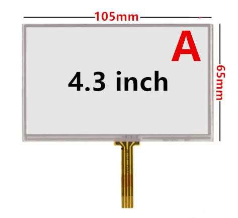 4.3/5 Inch Universal Resistance Digitizer Touch Screen Panel Glass For GPS Navigation MP3 Replacement Parts