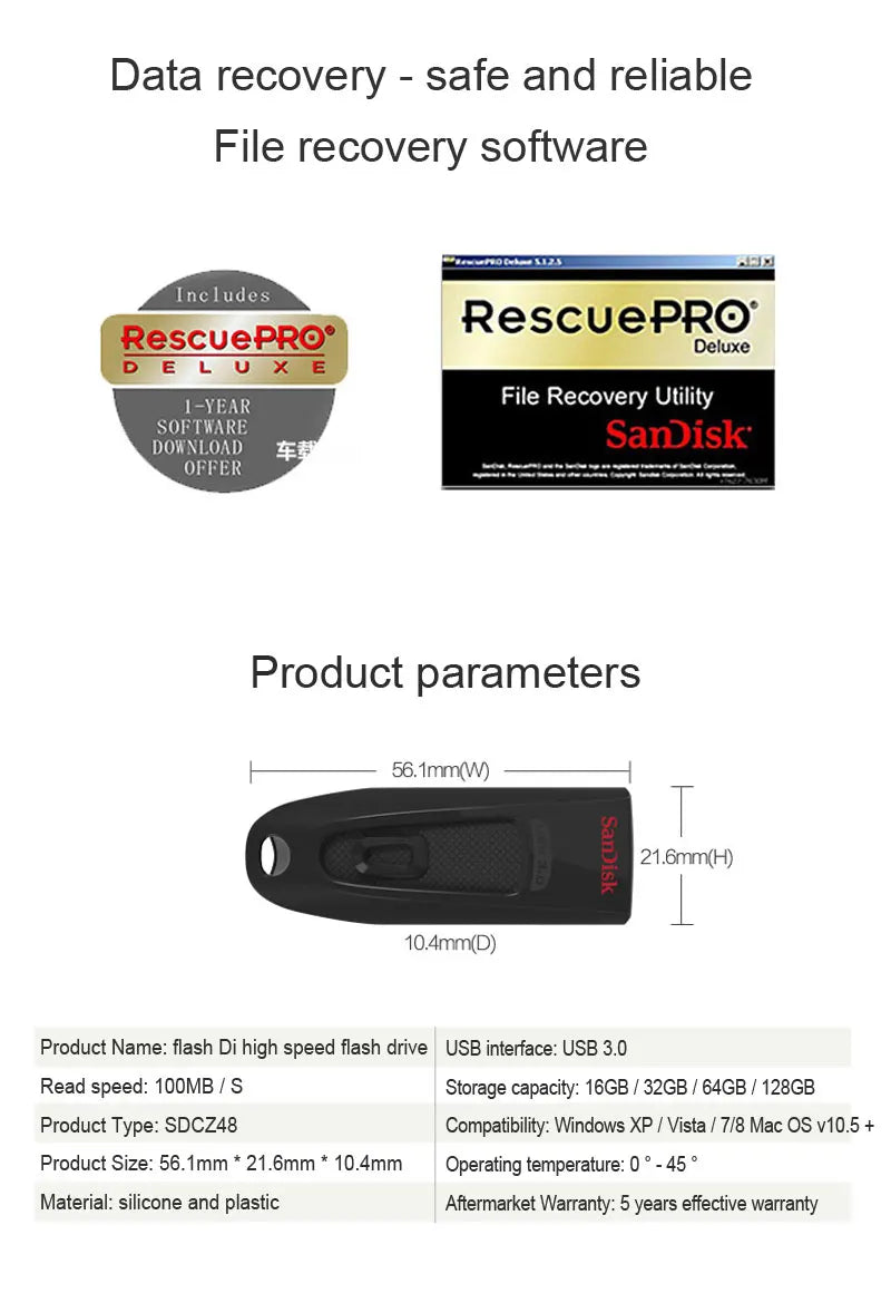 SanDisk USB Flash Drive USB 3.0 Pen Drive 512GB 256GB 128GB 64GB 32GB 16GB Pendrive Memory USB Stick Memoria Flash Disk Pendrive