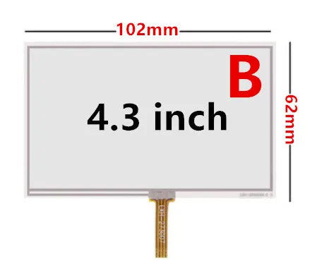 4.3/5 Inch Universal Resistance Digitizer Touch Screen Panel Glass For GPS Navigation MP3 Replacement Parts