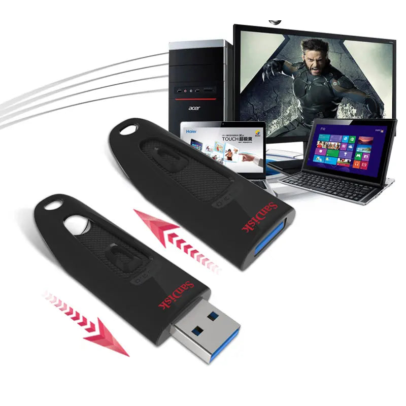 SanDisk USB Flash Drive USB 3.0 Pen Drive 512GB 256GB 128GB 64GB 32GB 16GB Pendrive Memory USB Stick Memoria Flash Disk Pendrive