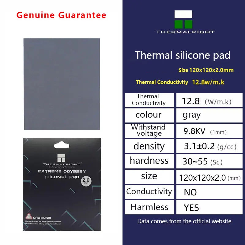 Thermalright ODYSSEY Heat Dissipation Silicone Pad CPU/GPU Graphics Card Thermal Pad Motherboard Silicone Grease Pad Multi-Size