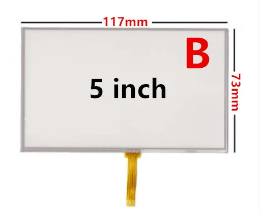 4.3/5 Inch Universal Resistance Digitizer Touch Screen Panel Glass For GPS Navigation MP3 Replacement Parts