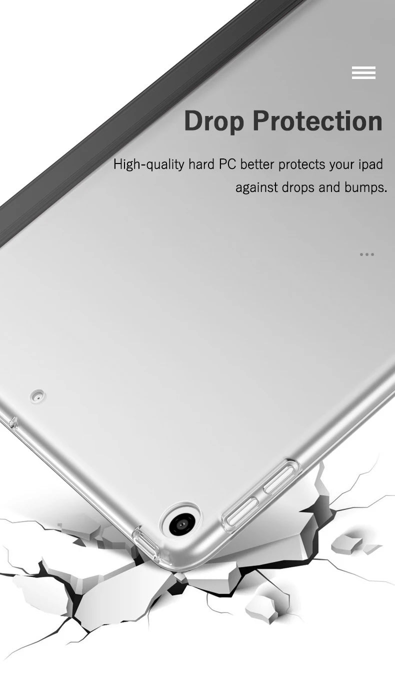 Flip Tablet Case For iPad 9.7 2017 2018 Funda PU Leather Smart Cover For iPad 5th 6th Generation A1822 A1823 A1893 Folio Capa