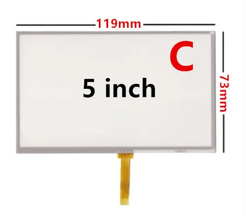 4.3/5 Inch Universal Resistance Digitizer Touch Screen Panel Glass For GPS Navigation MP3 Replacement Parts