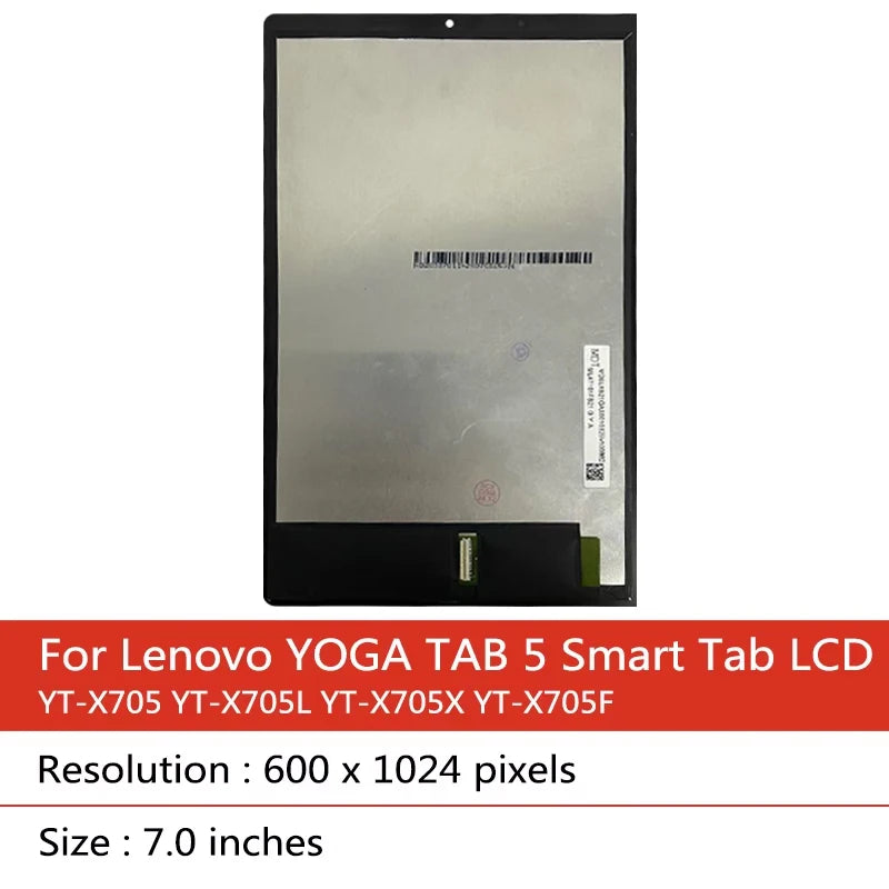 10.1''inch YT-X705L YT-X705X YT-X705F Display For Lenovo YOGA TAB 5 Smart Tab YT-X705 LCD Touch Screen Digitizer Assembly