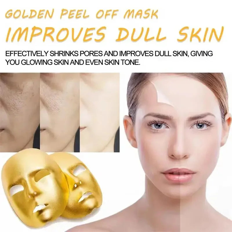 Gold Remove Blackhead Peel Mask Deep Cleansing Pore Dirt Cleansing Cosmetic Residue Exfoliating Cleansing Mask Oil Control Facia