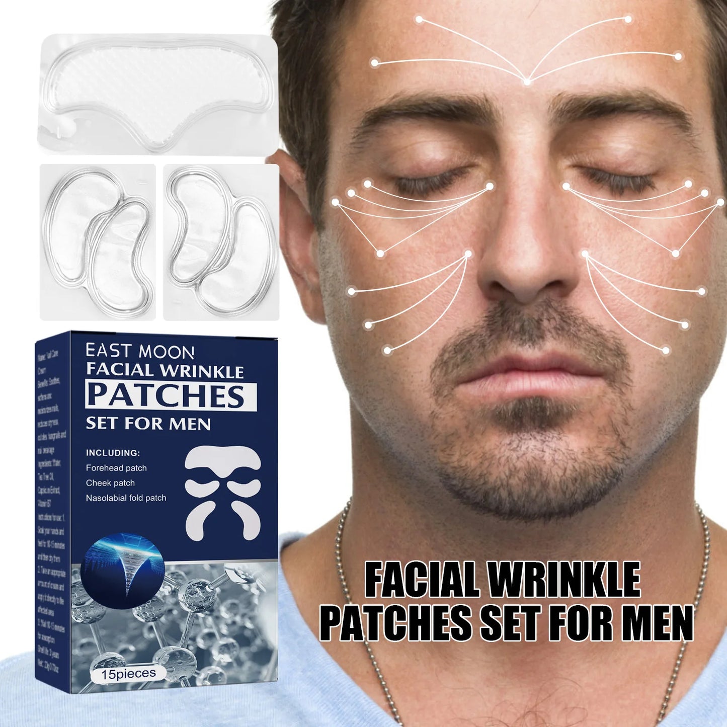 Face Firming Patch Comfortable Fade Fine Lines Remove Eye Bag Reusable Silicone Patch Moisturizng Anti Wrinkle Forehead Patch