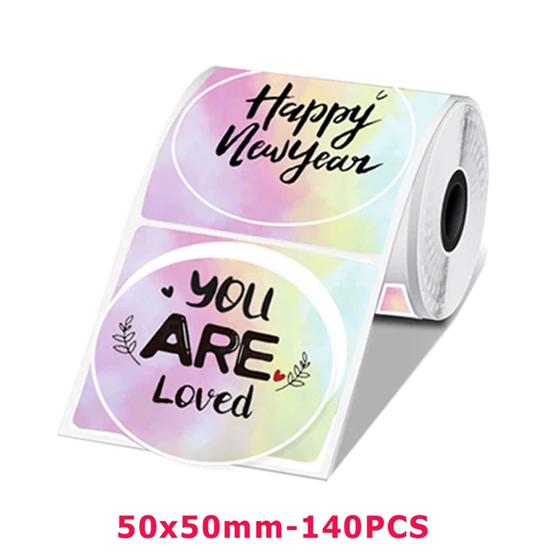 M110 Color Transparent Thermal Adhesive Label Roll,suit for phomemo M110/M200/M120/M220 E210 P50 DETONG P1