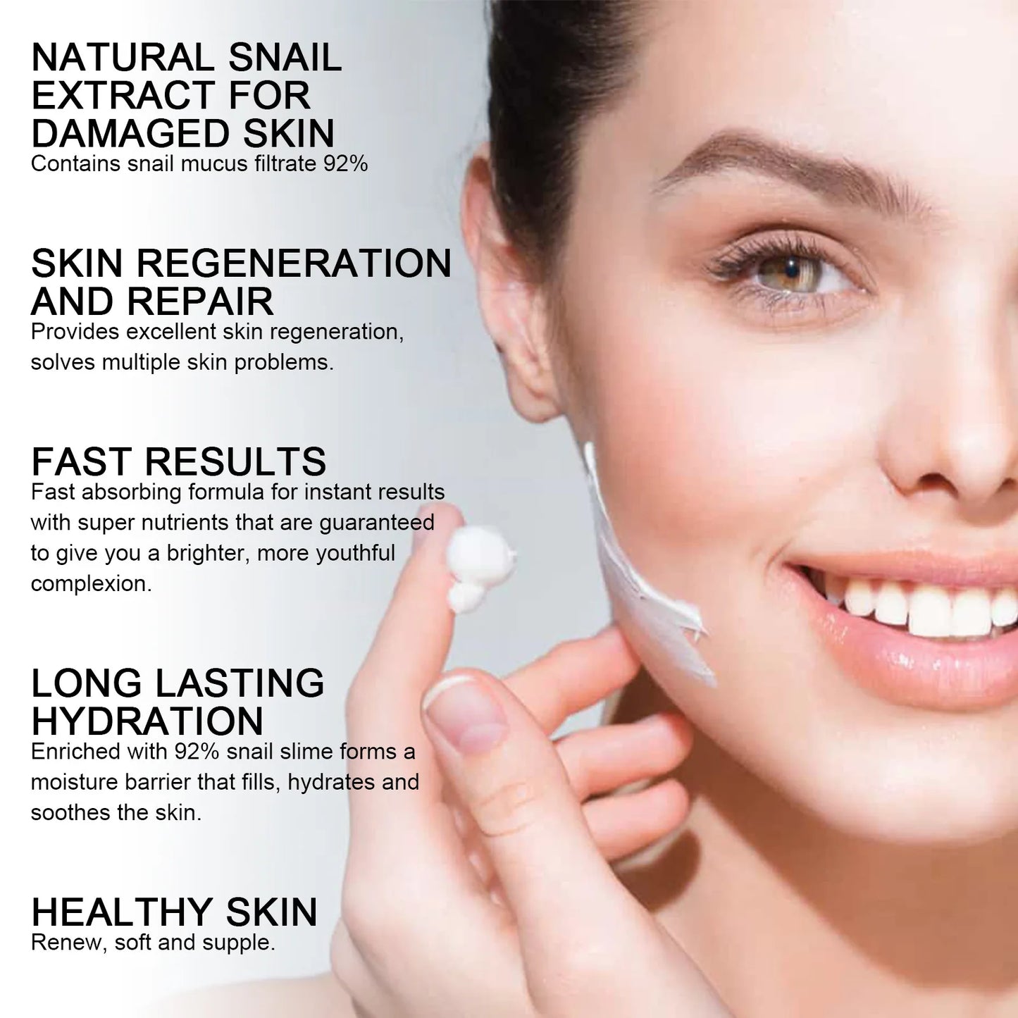 Advanced Snail Face Serum Cream Moisturizer Anti A-ging Face Lifting Firming Nourishing Repair Snail Cream Smooth Skin Care