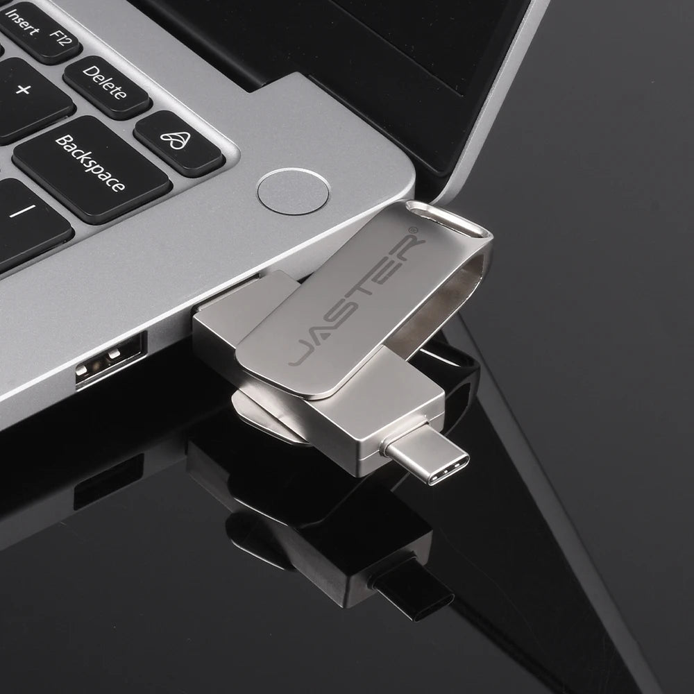 2 in 1 Otg TYPE-C USB-C Flash Pen Drive Metal Memory Stick Usb 2.0 Flash Disk 64G 2tb USB2.0 Dual C Pendrive flash drive 128gb