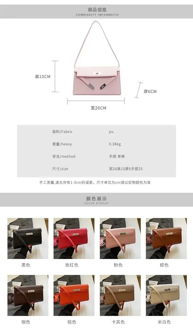 2025 New Designer Shoulder Bag Genuine Leather Crossbody Purse for Women Fashion Casual Office Handbag with Gold Chain Strap