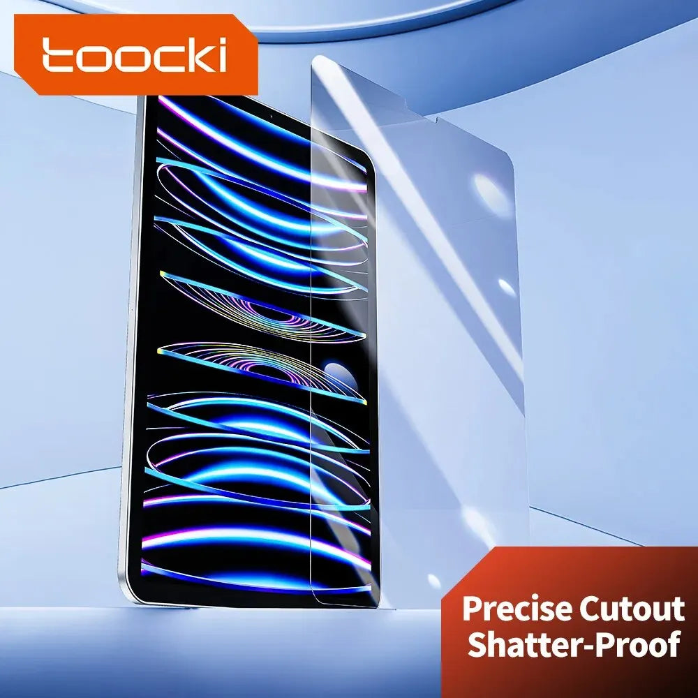 Toocki 2pcs Clear Screen Protector For Ipad 9 8 7 6 5 9th Generation 8th 7th Tempered Glass For Ipad Pro 12.9 11 10.2 Air 5 4