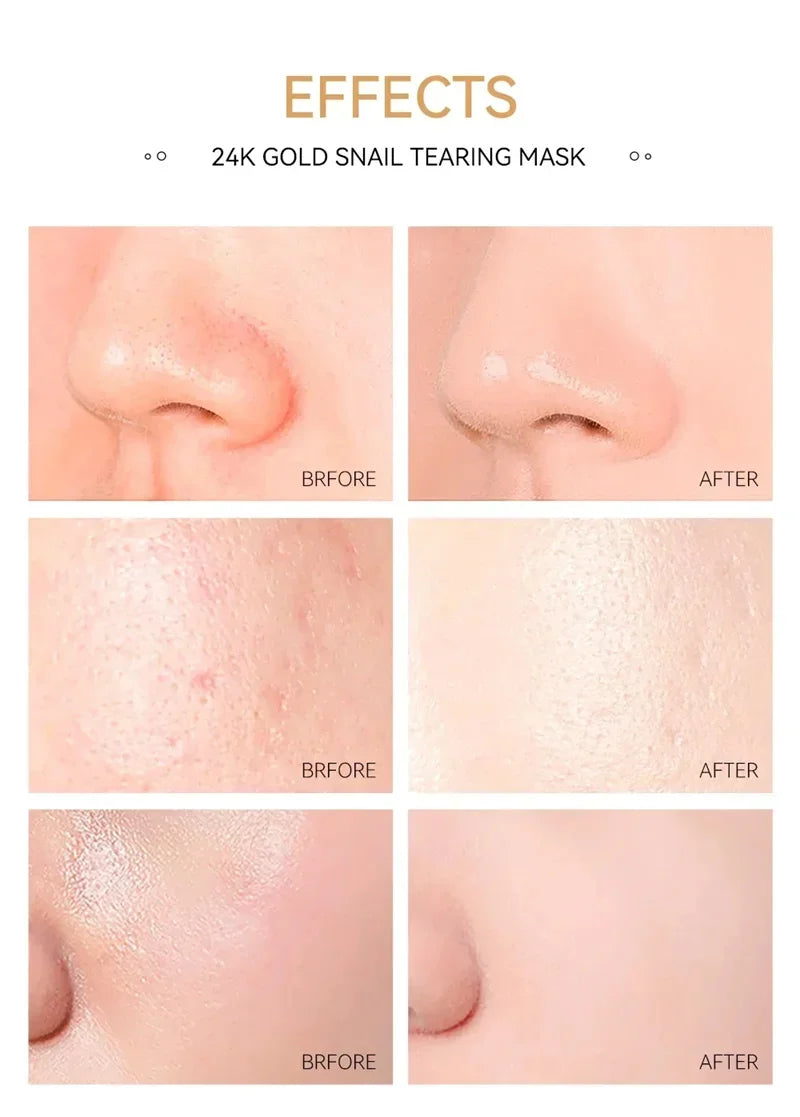 Gold Remove Blackhead Peel Mask Deep Cleansing Pore Dirt Cleansing Cosmetic Residue Exfoliating Cleansing Mask Oil Control Facia