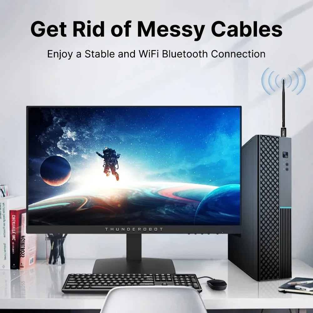AX900 USB WiFi Adapter Dual Band Wi-Fi 6 Dongle Wireless Network Card Bluetooth 5.3 Receiver For PC Driver Free For Win10/11