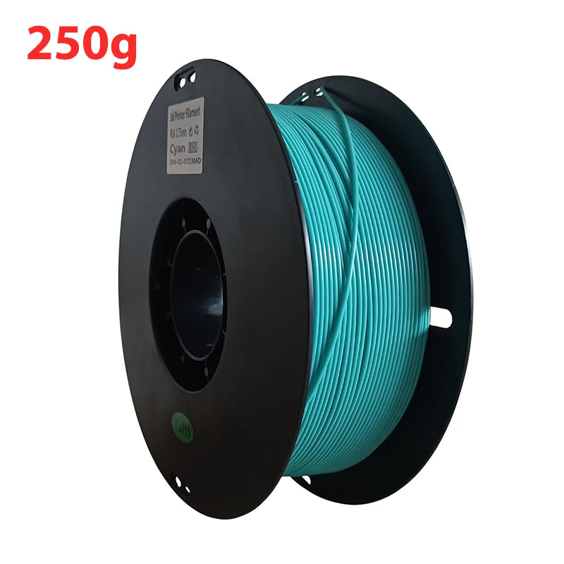 250g 1.75mm 3D Printer Filament PLA Purple Green Red Black Blue Grey wire Vacuum Packaging For 3D Printing Fliament Supplies
