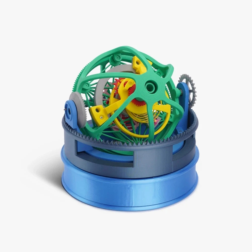 For Bambu Lab Aircraft engine/LED Light/Marble Track/Three-axis Tourbillon 3D Print Parts Model Kit 3d Printer Parts