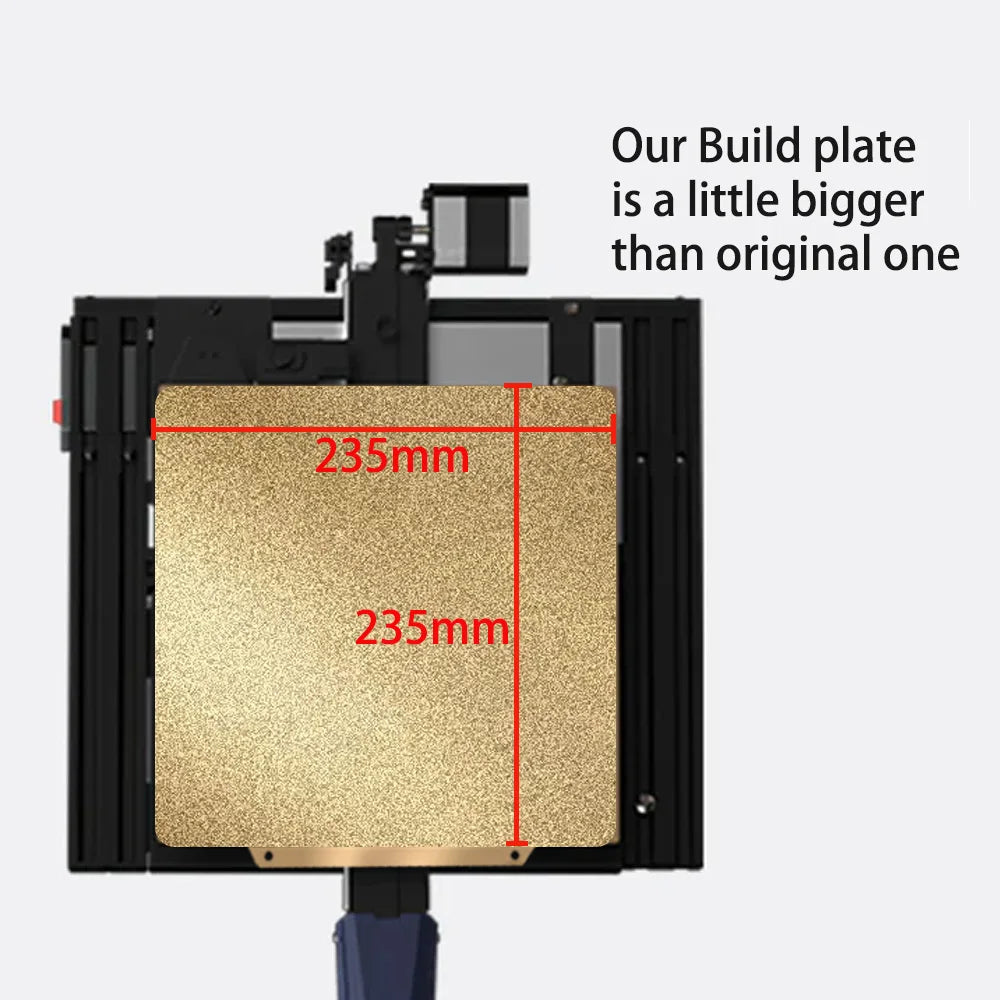 For Artillery Genius / Pro Build Plate For Artillery Hornet PEY PEO PET PEI Sheet 235x235 Magnetic Spring Steel Sheet Heat Bed