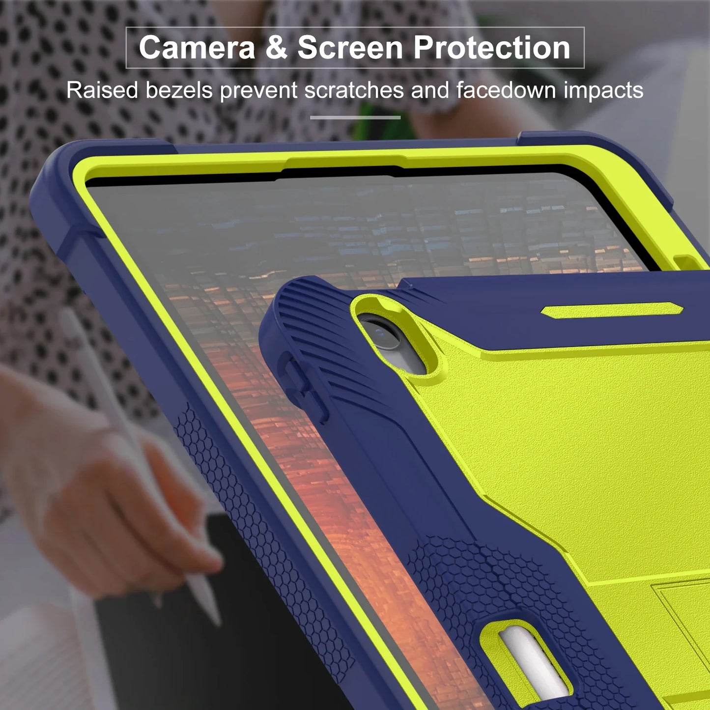 Armor Stand Back Case for IPad Air 13 Pro 13 Inch 2024 M2 M4 Tablet Cover for IPad Pro 12.9 2022 2021 2020 2018 Protective Cases