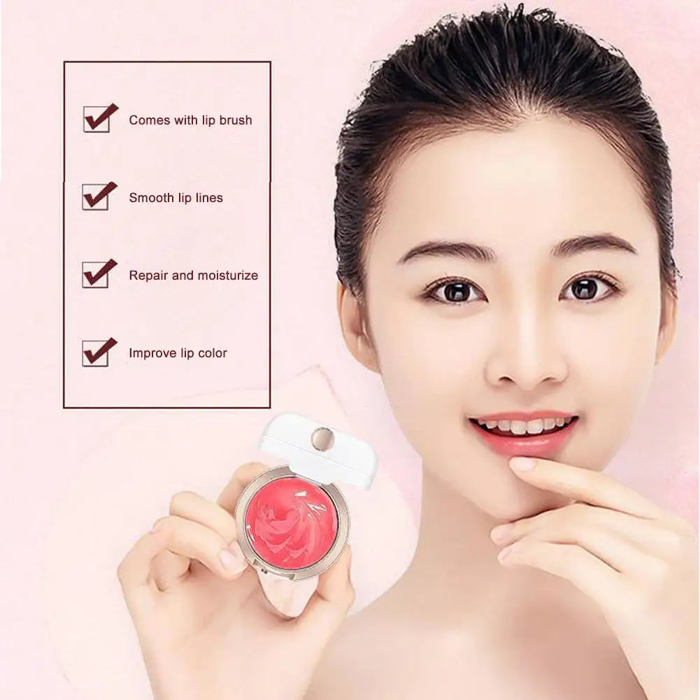 Cherry Lip Balm Anti-Cracking Fades Lips Lines Night Sleep Lip Mask Makeup Lipstick Base Moisturizing Nourishing Beauty Lip Care