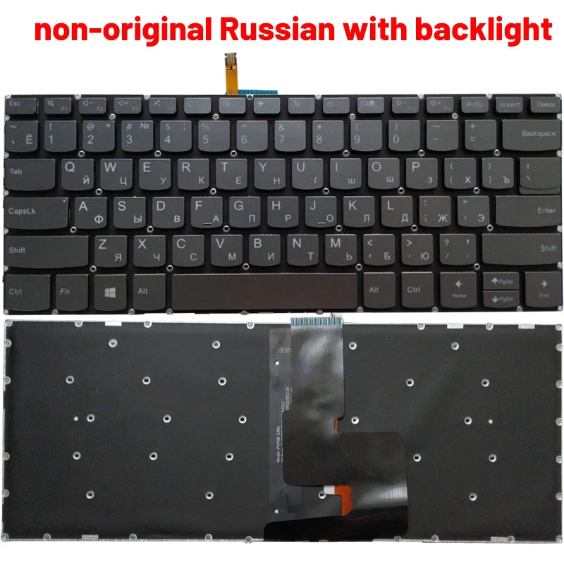 NEW Russian/US/UK/Spanish/Latin laptop keyboard for LENOVO Yoga 520-14 YOGA 520-14IKB Yoga 720-15 Yoga 720-15IKB 720-15ISK