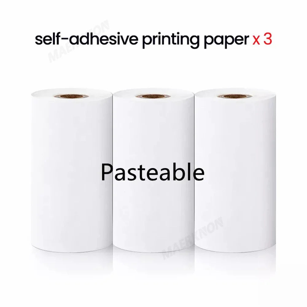 HD Mini Printer Thermal Paper Label Sticker Colorful Adhesive Self-adhesive Paper For Wireless Bluetooth Photo Inkless Printer