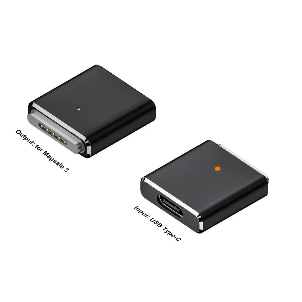 Laptop USB Type-C to Magsafe 3 Converter Magnetic PD 100W Charging Cable Adapter Indicator Light for MacBook Air/Pro 14 16