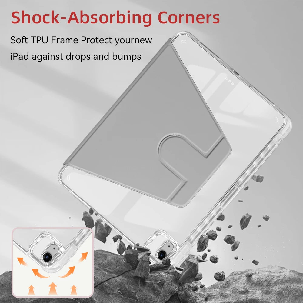 For ipad Case for Air 11 13 2024 M2 Pro 11 13 M4 Pro 11 4th 12.9 Mini 6 9th 10th Generation iPad 10.9in 10.2in 9.7in Tablet