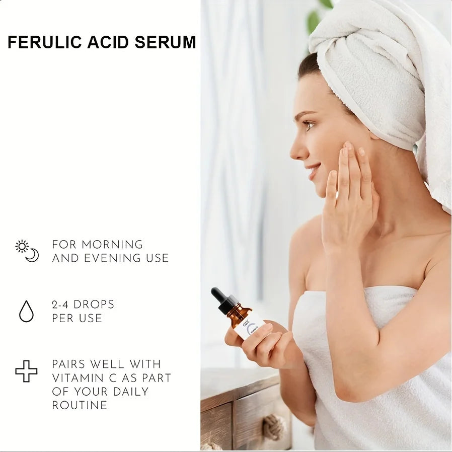 GZE Ferulic Facial Serum with Vitamin C, Vitamin E, & Absorbic Acid - Make you looks Younger, Skin Brightening Face Essence