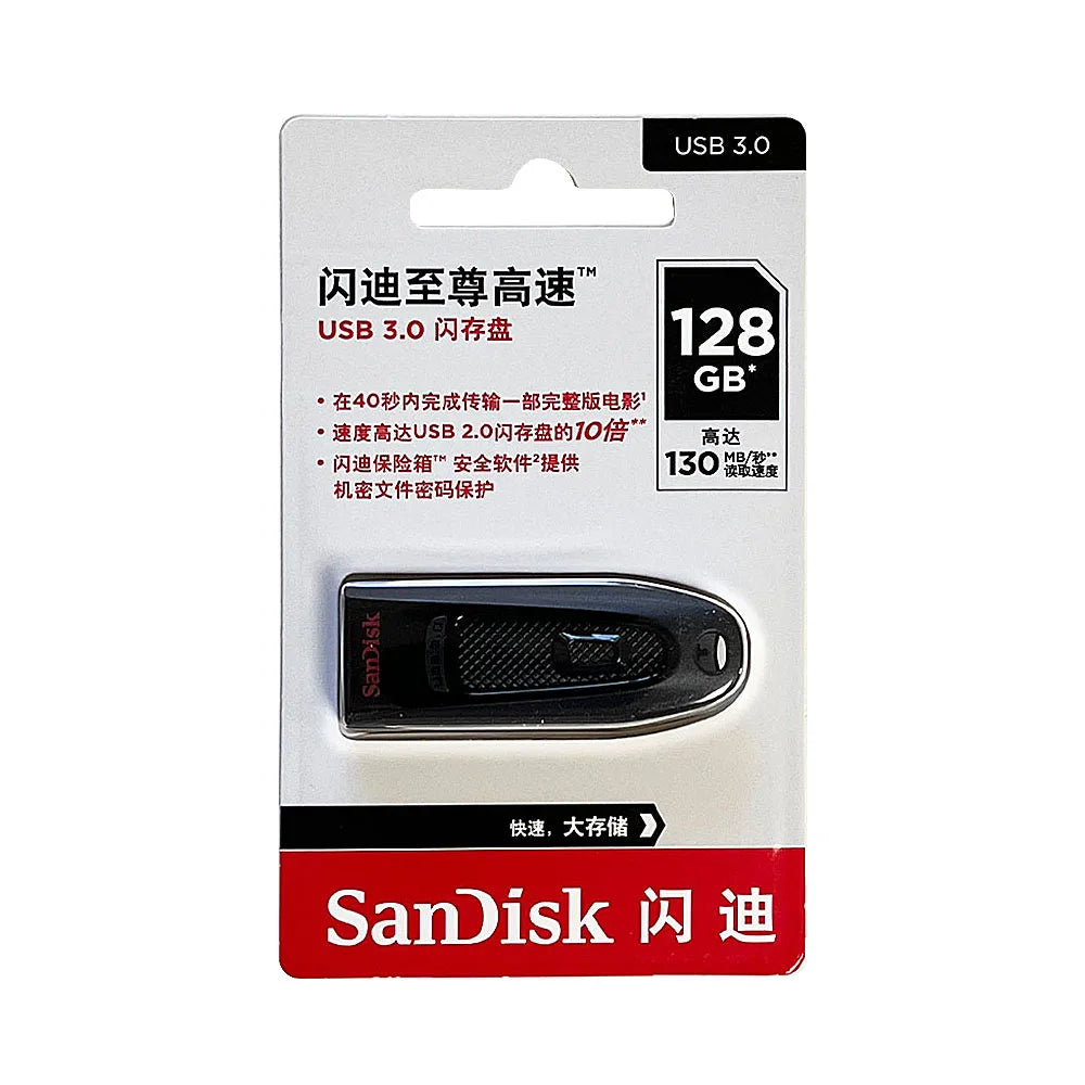 SanDisk USB Flash Drive USB 3.0 Pen Drive 512GB 256GB 128GB 64GB 32GB 16GB Pendrive Memory USB Stick Memoria Flash Disk Pendrive