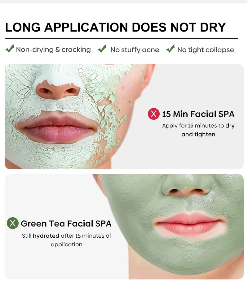 40ml Remove Blackhead Green Tea Solid Mask Clean Stick Mask Facial Dispel Acne Blemish Shrink Pores Korean Skin Care Multipack