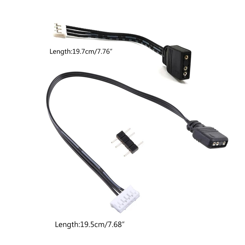 Fan Controller Adapter Cable 5V 3-pin To 6pin/ 4pin Converter 5V ARGB 3Pin to 4Pin 6Pin for Coolmoon Cool Moon Fans