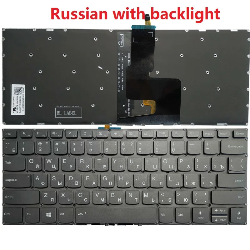 NEW Russian/US/UK/Spanish/Latin laptop keyboard for LENOVO Yoga 520-14 YOGA 520-14IKB Yoga 720-15 Yoga 720-15IKB 720-15ISK