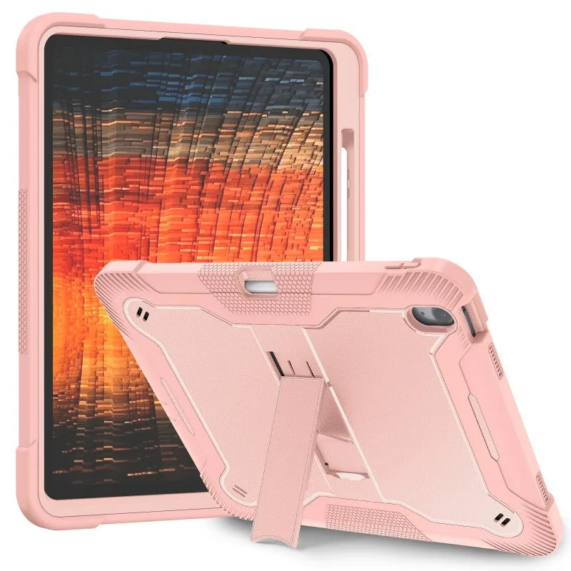 Armor Stand Back Case for IPad Air 13 Pro 13 Inch 2024 M2 M4 Tablet Cover for IPad Pro 12.9 2022 2021 2020 2018 Protective Cases