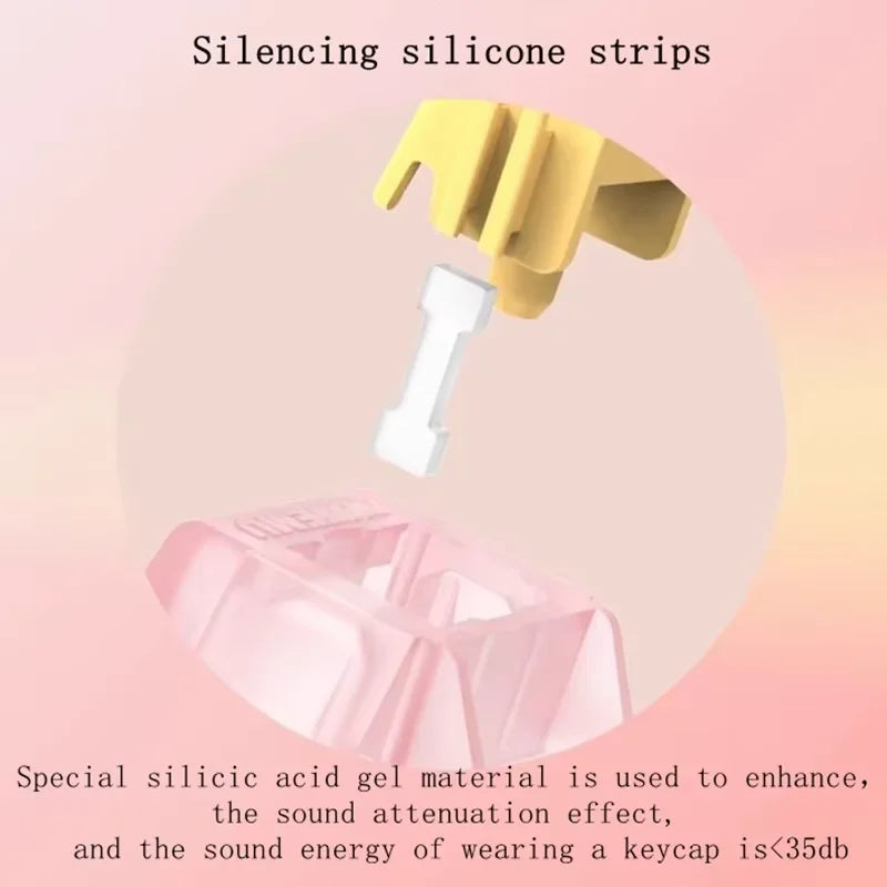 Outemu Silent Peach V3 Switch Lubed Mute Lemon V3 Switches Mechanical Keyboard Linear Tactile 5Pin Hot Swappable Factory Lube