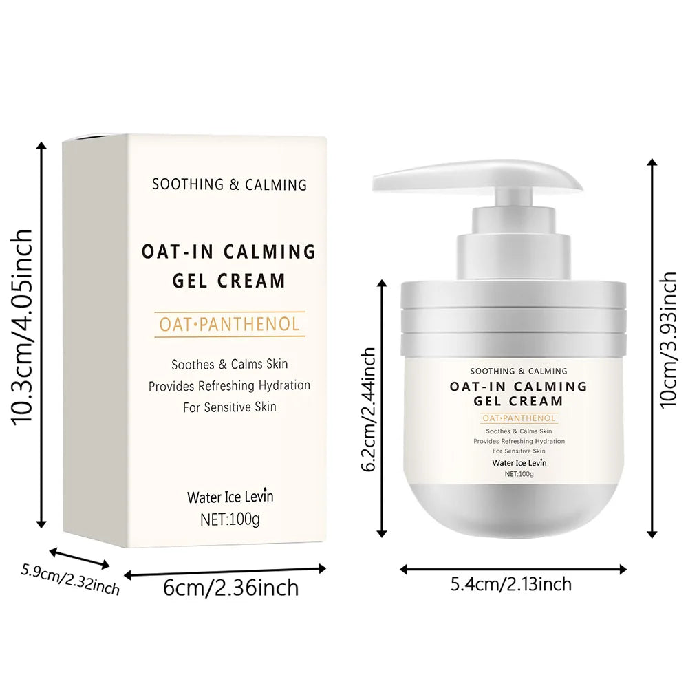 Repair Oatmeal Gel Moisturizing Cream, Suitable for Skin Types, Skin Care, Moisturizing Dry Skin Cream, Suitable for Home, Travel, Ideal Gift