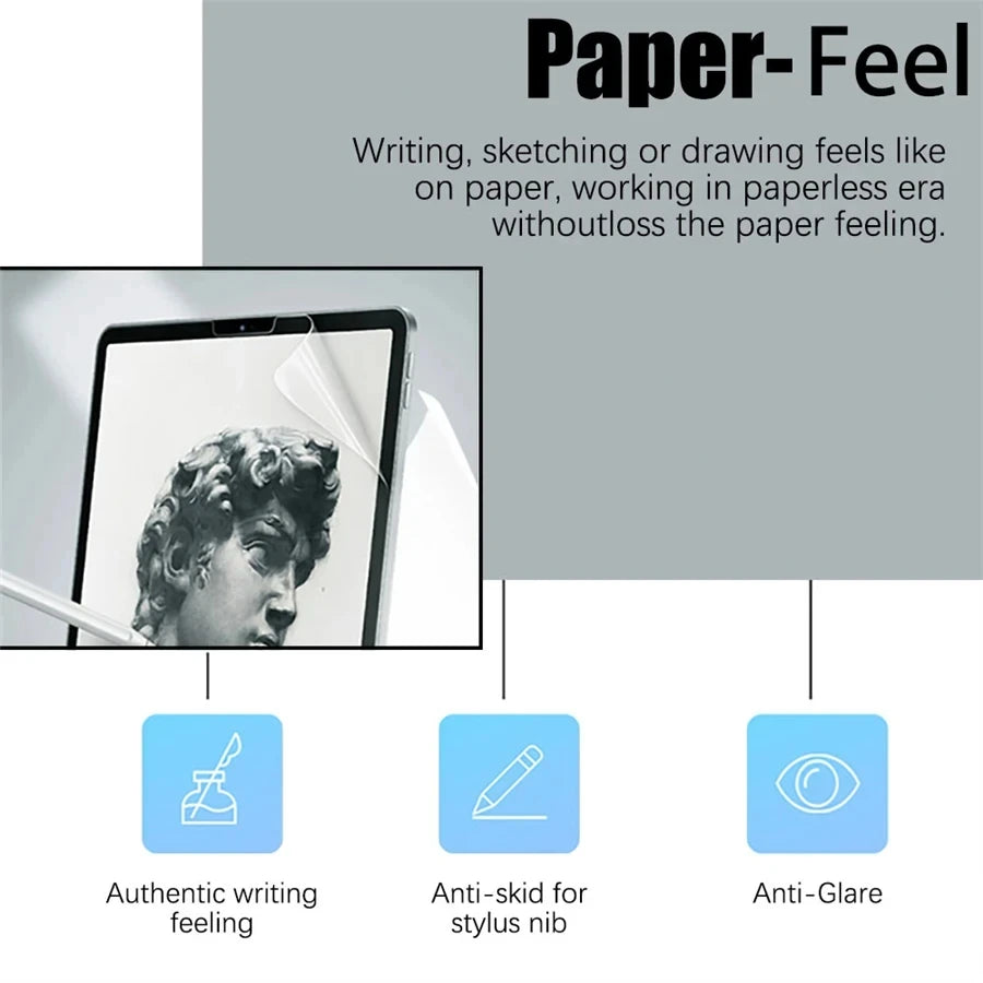 3Pcs Paper Feel Like Screen Protector for Samsung Galaxy Tab S10 Ultra Plus S10+ Film No Glass