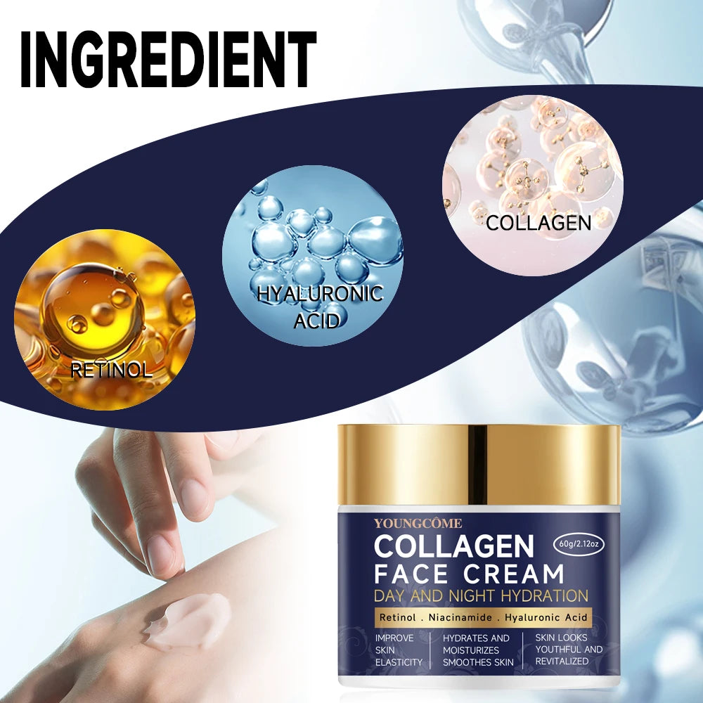 Retinols Anti Aging Face Cream Moisturizing Wrinkle Remover Collagen Hyaluronic Acid Creams Skin Soothes dryskin Retinol care