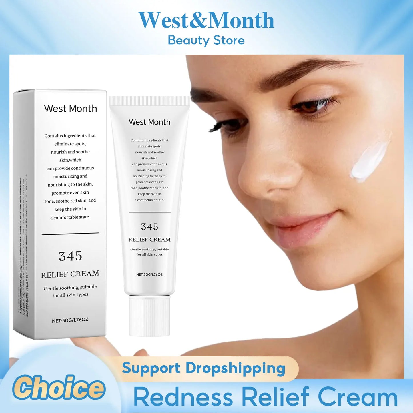 Acne Removal Cream Repair Redness Lighten Pimple Spots Shrink Pore Oil Control Whitening Smoothing Moisturizing Facial Skin Care