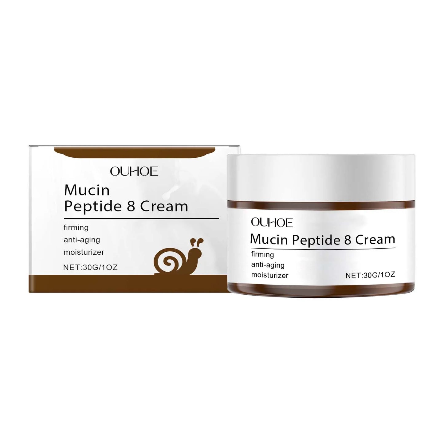 Mucin Peptide 8 Cream Moisturizing Smoothing Facial Skin Tighten Fade Fine Lines Nourish Brighten Skin Care For Rough Dry Skin