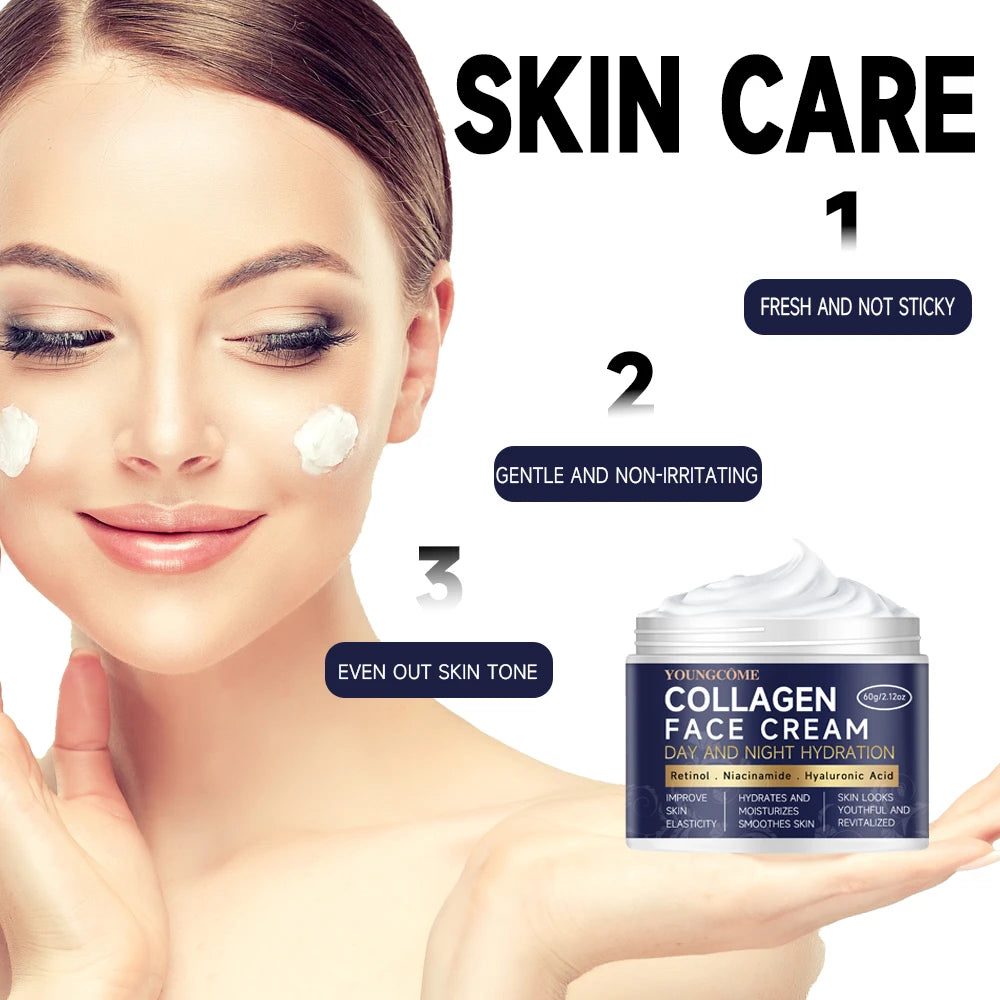 Retinols Anti Aging Face Cream Moisturizing Wrinkle Remover Collagen Hyaluronic Acid Creams Skin Soothes dryskin Retinol care