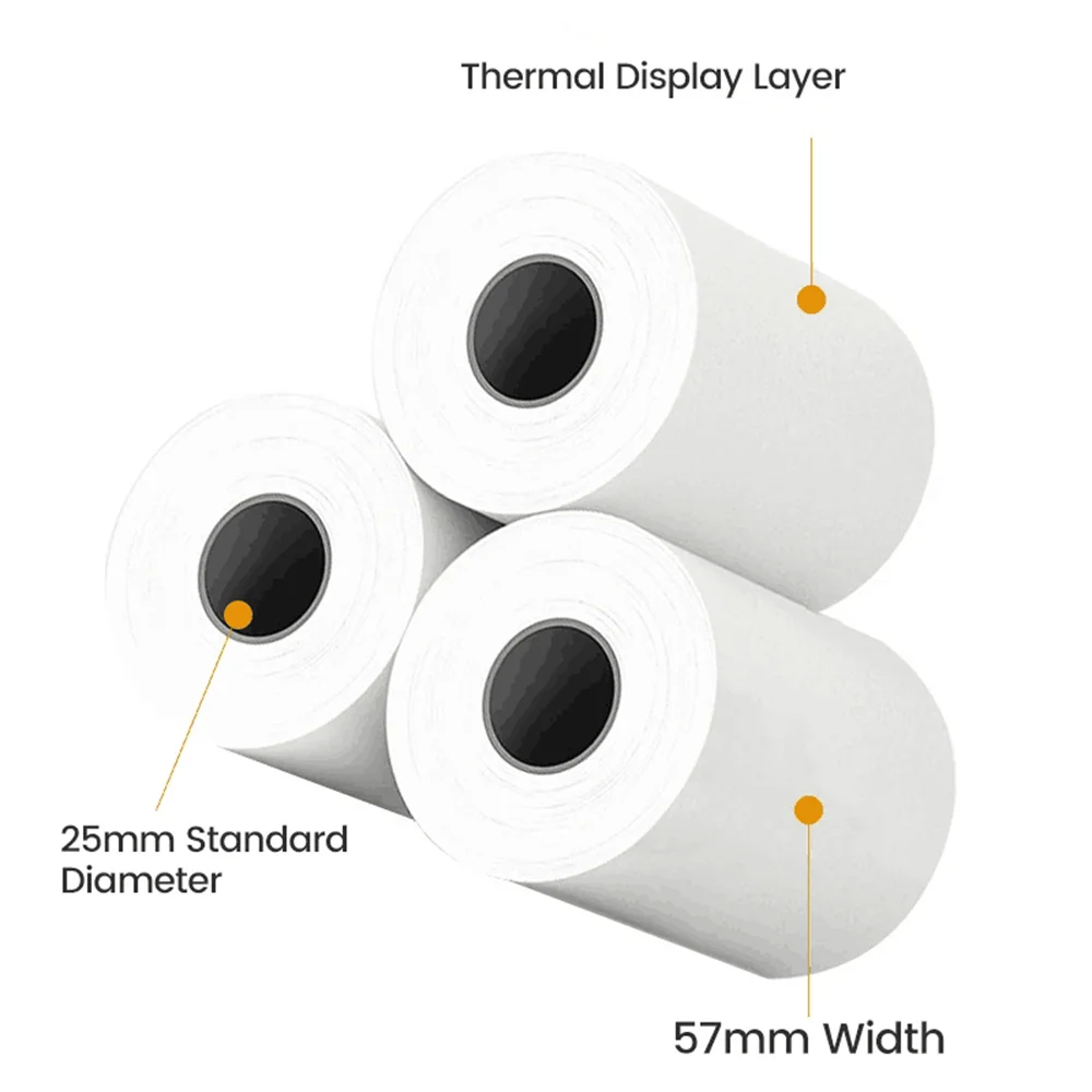HD Mini Printer Thermal Paper Label Sticker Colorful Adhesive Self-adhesive Paper For Wireless Bluetooth Photo Inkless Printer