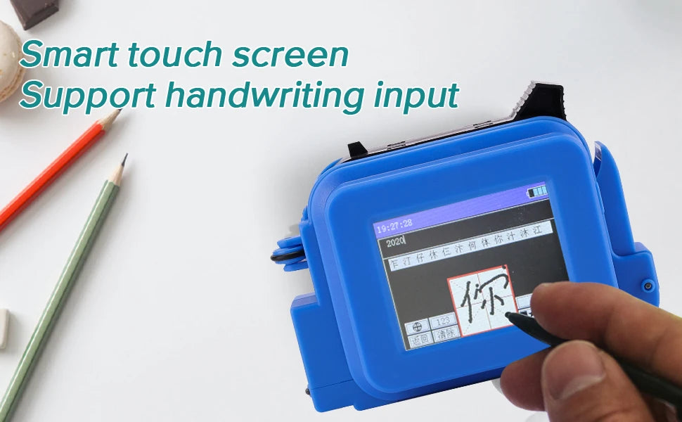 Mini Handheld Inkjet Printer with Fast-Drying Ink for Text QR Barcode Batch Number Logo Date Label Portable Coder Non-encrypted