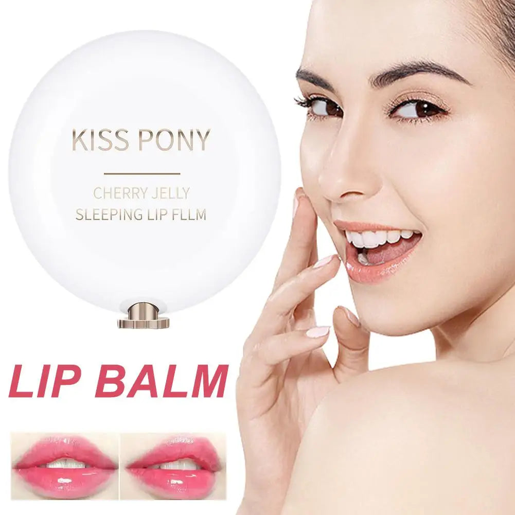Cherry Lip Balm Anti-Cracking Fades Lips Lines Night Sleep Lip Mask Makeup Lipstick Base Moisturizing Nourishing Beauty Lip Care