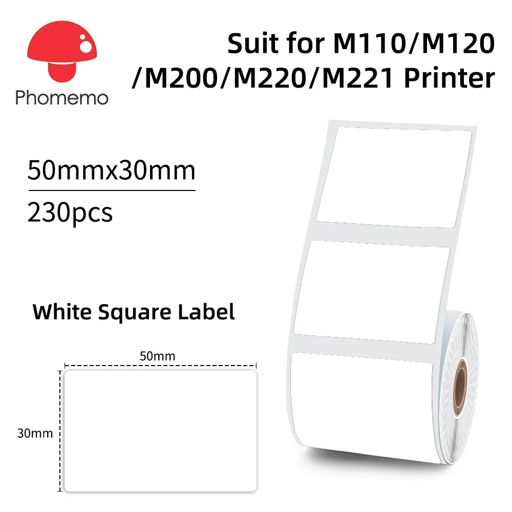Phomemo M200 Bluetooth Thermal Label Printer Sticker Label Maker for Small Businesses Shipping and Address Labels (20-75mm)