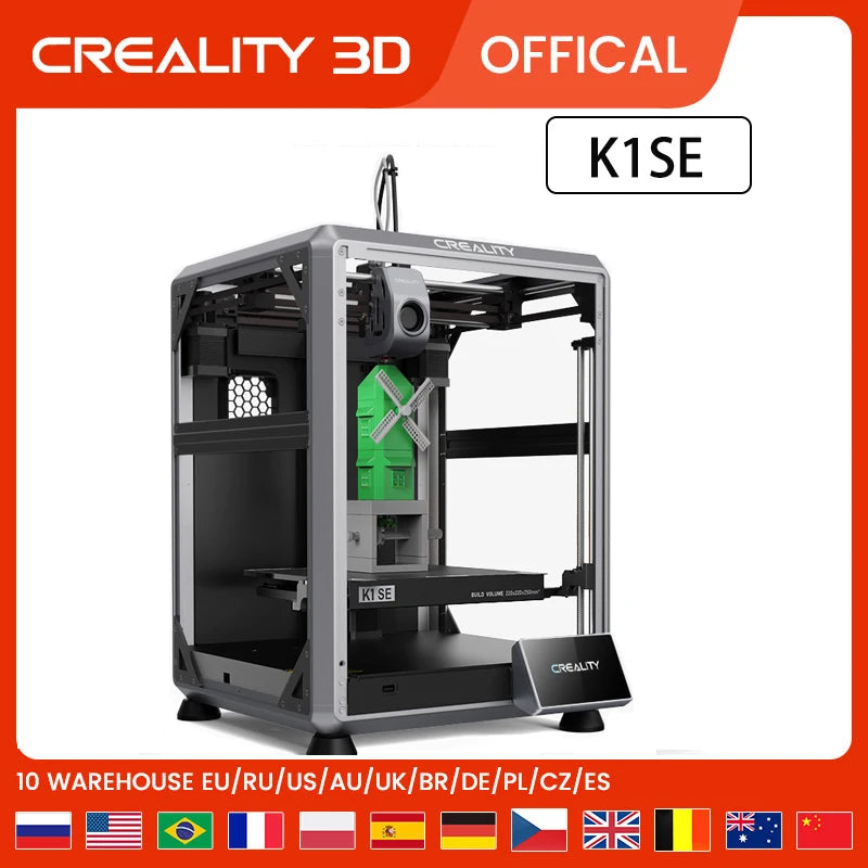 CREALITY 3D Printer K1SE/K1C/K1MAX Maximum printing speed 600mm/s 3D Printer Auto Leveling Dual-gear direct extruder