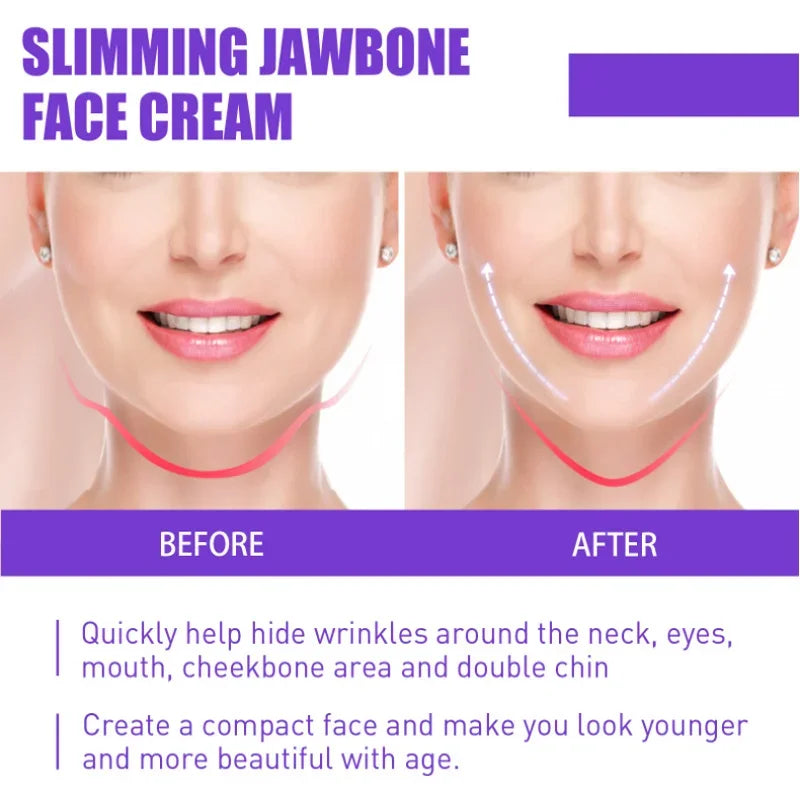 V-Shape Face Slimming Cream Remove Double Chins Firming Lifting Up V Cheek Fat Burning Anti-aging Shaping Massage Care Products